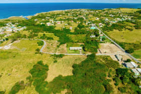 Aerial view from the back of the property