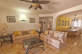 Open plan living and dining