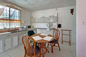 Bright kitchen and dining