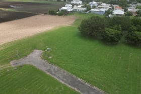 Aerial from the East of lot