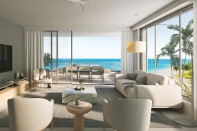 Aspire: Floor to ceiling glass.  End unit.