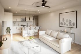 Open Plan Living and kitchen area
