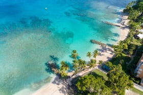 Stunning beach across street