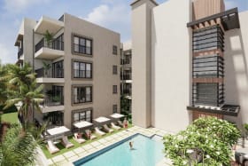 Private lounge pool-side with BBQ & Wi-Fi
