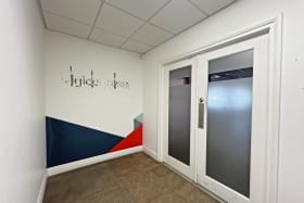 Entrance to Office Beyond Landing