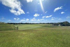 Stunning distant ocean  views overlooking the polo field and countryside