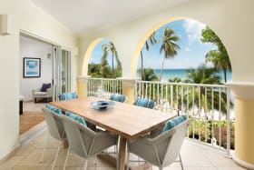Patio with stunning sea views