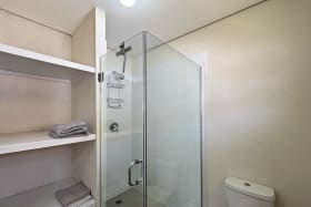 Shower in primary bathroom