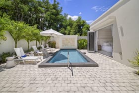 Outdoor terrace with private pool