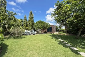 Lush, landscaped gardens