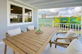Outdoor dining table