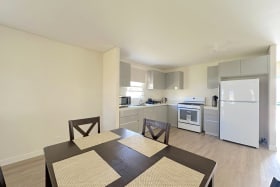 Dining Room and Kitchen Behind