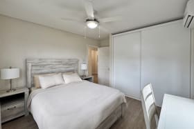 Ceiling fans throughout