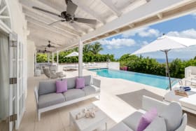 Purple Haze.  Patio terrace leading to the infinity edge pool