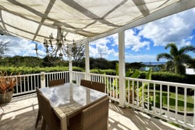 Patio overlooking the west coast