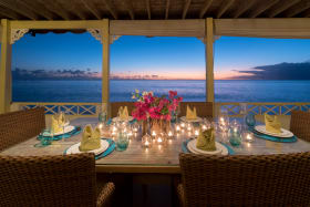 Romantic dining terrace