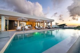 Poolside lounging