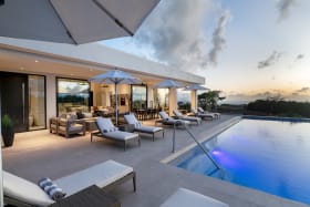 Poolside lounging