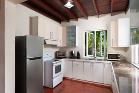 Entrance into open plan kitchen