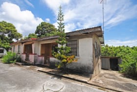 View of house and garage from access road