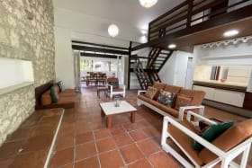 View of sitting room towards dining room