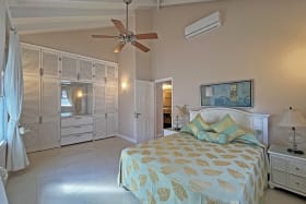 Spacious, guest bedroom with queen bed