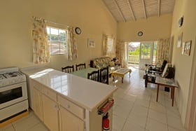 Upper apartment open plan living room