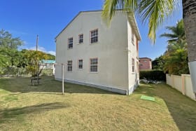 View of building from garden