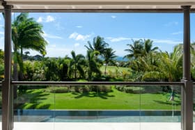 Garden and Caribbean Sea Views from the patio