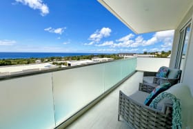 Uninterrupted sea views from bedroom balcony