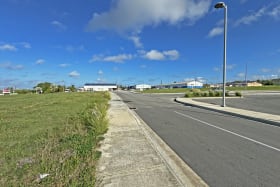 View of lot facing roundabout