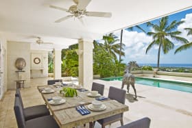 Outdoor Patio with Sea Views