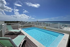 Pool on roof terrace