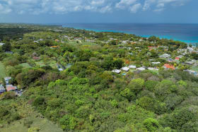 Aerial view of site looking south west