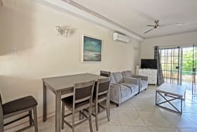 Open plan kitchen/dining and living area