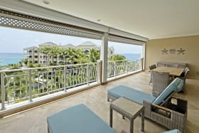 Sea views from main floor dining terrace