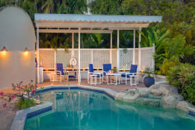 Lounge area by the pool