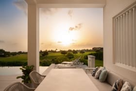 Enjoy beautiful sunsets at Simia