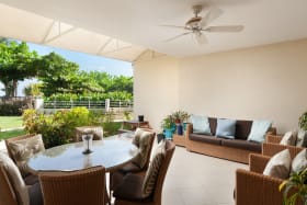 Large open plan patio terrace