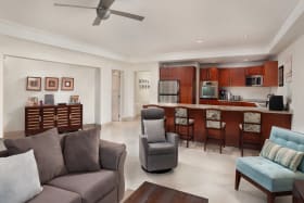 Spacious open plan living and kitchen