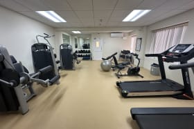 Communal gym at Palm Beach