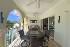 Outdoor dining and lounging on the patio