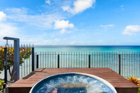 Canadian cedar plunge pool with a view