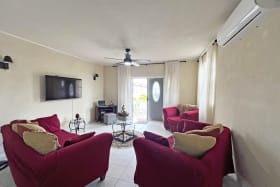 Air conditioning in living/dining room and three of the bedrooms