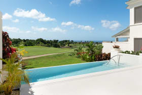 View over the 18th and the Caribbean Sea