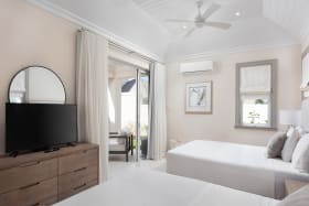 Downstairs Guest Bedroom with Patio