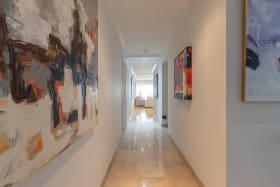 Entrance hall leading to the open plan living