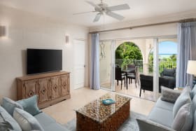 Living area leading to the patio terrace