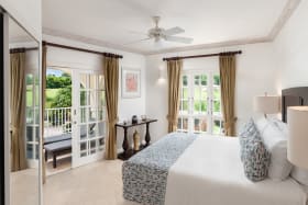 Guest bedroom with private patio terrace