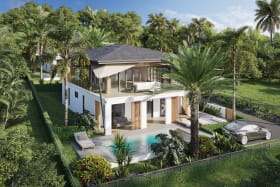 CGI view of each villa